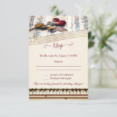 Musique classique Mariage à thème carte RSVP (Debout devant)