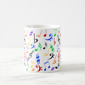 Musique colorée Notes Mug (Centre)