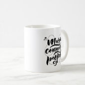 Musique connecte les gens Typographie Mug (Devant droit)