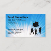 Musique Cool Carte de visite double côté (Devant)