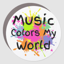 Musique Couleurs Mon monde Magnet de voiture
