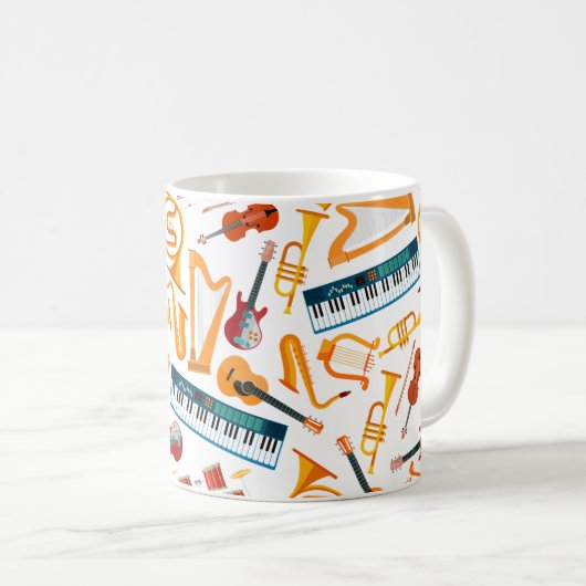 Musique dans chaque sip : Mug d'harmonie instrumen (Devant droit)