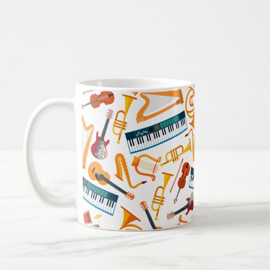 Musique dans chaque sip : Mug d'harmonie instrumen (Gauche)