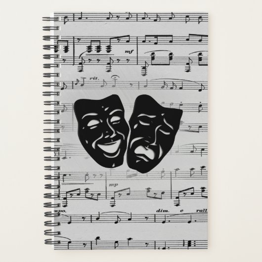 Musique d'argent et masques de théâtre (Devant)