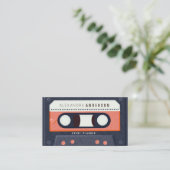 Musique de bande de cassette rétro Carte de visite (Debout devant)
