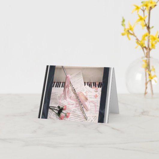 Musique de cannelure et de carte de note de clés (Fleur jaune)