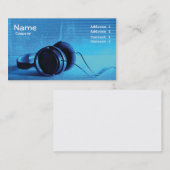 musique de carte de visite (Devant / Derrière)