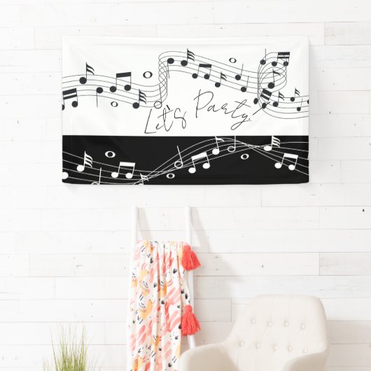 Musique de fête Thème Bannière intérieure/extérieu (En situation)