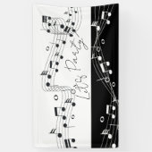 Musique de fête Thème Bannière intérieure/extérieu (Vertical)