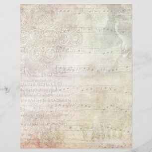 Musique de feuille de style vintage