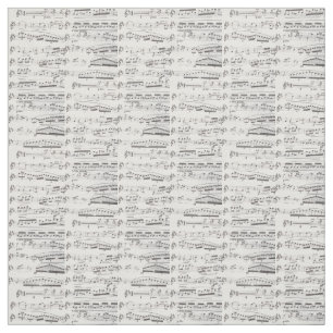 Musique de feuille unique, tissu d'illustration