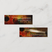 Musique de guitare sons Carte de visite mini (Devant / Derrière)