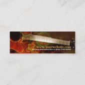 Musique de guitare sons Carte de visite mini (Dos)