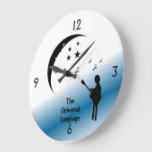 Musique de la langue universelle Horloge murale (Angle)