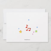 Musique De Mon Headphones Party Invitation (Dos)