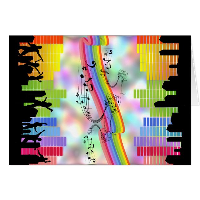 Musique de soirée colorée (Devant horizontal)