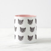 Musique de visage de chat personnalisée | Mug de c (Centre)