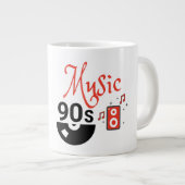 Musique des années 90 - Mug Jumbo (Devant droit)