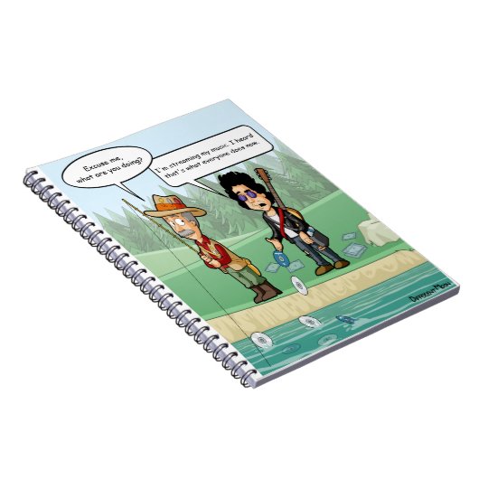 Musique Diffusion Funny Pun Carnet (Côté Droit)