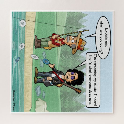 Musique Diffusion Funny Pun Jigsaw Puzzle (Horizontal)