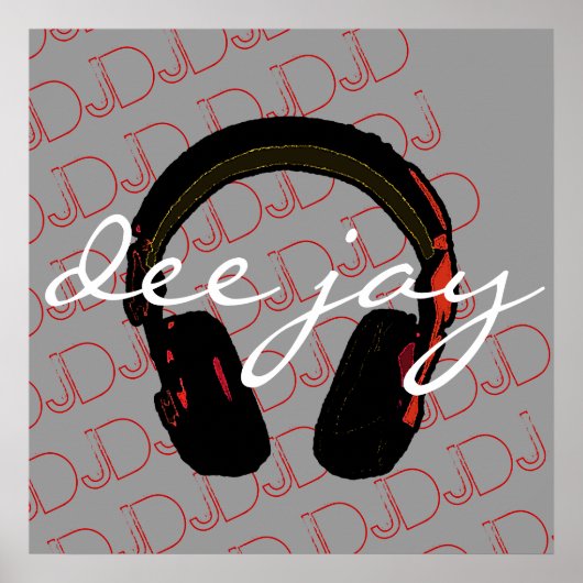 musique DJ casque déco mur (Devant)