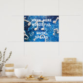 Musique en bleu Poster (Cuisine)