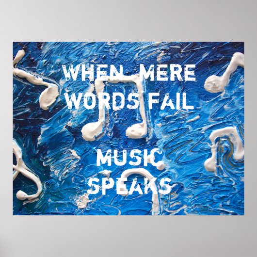 Musique en bleu Poster (Devant)