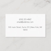 Musique Enseignant Élégante Touches Piano Carte d' (Dos)