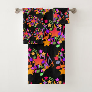 Musique Et Étoiles Enfants Noir Profond