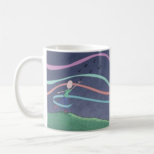 Musique et mélodie Café Mug (Gauche)