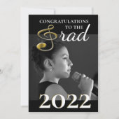 Musique Étudiant Faire-part Treble Clef (Devant)