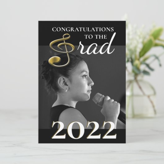 Musique Étudiant Faire-part Treble Clef (Debout devant)