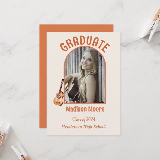 Musique Faire-part majeure (Devant/Arrière en situation)