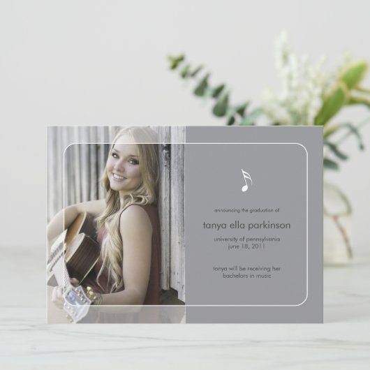 Musique Faire-part majeure (Debout devant)