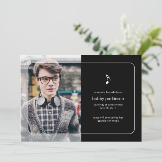 Musique Faire-part majeure (Debout devant)