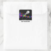 Musique fun Karaoke personnalisable sticker ajoute (Sac)