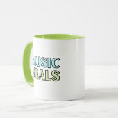 Musique guérit Mug (Devant gauche)