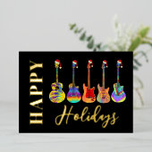 Musique Guitare de Noël Joyeux Vacances Black Gold (Debout devant)