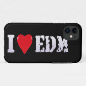 Musique - J'adore EDM - Coque iPhone (Dos (Horizontal))