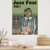Musique jazz après Poster de Gauguin (Cuisine)