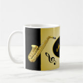 Musique Maman Saxophone Instrument Café Mug (Gauche)