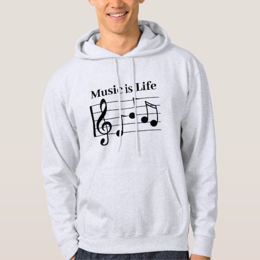 Musique Mashup Musique est sweat - shirt à capuche (Devant)