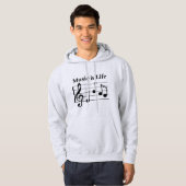 Musique Mashup Musique est sweat - shirt à capuche (Devant entier)