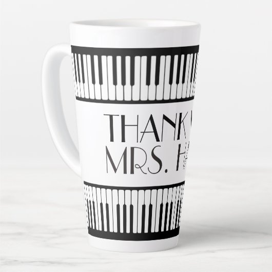 Musique Merci Enseignant Café Mug (Angle gauche)