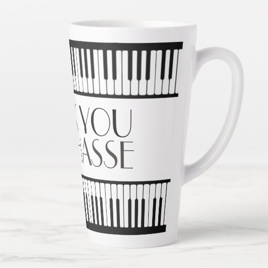 Musique Merci Enseignant Café Mug (Droite)