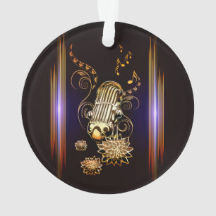 Musique, microphone d'or