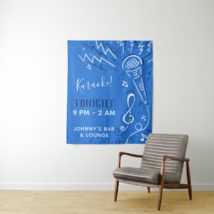Musique Microphone tapisserie de texte personnalis