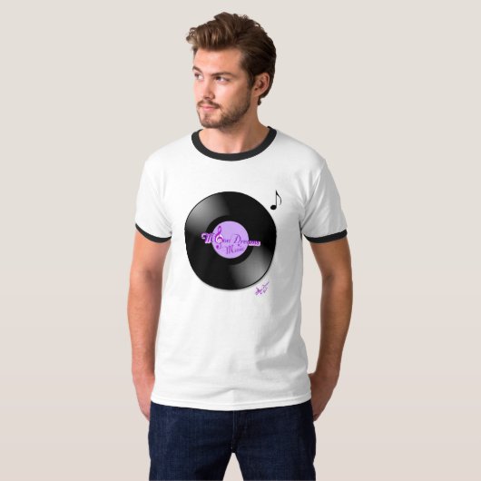 Musique MoonDreams Mens Ringer T-Shirt (Devant entier)