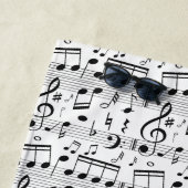 Musique Motif personnalisé monogramme serviette de (En situation)