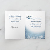 Musique Noël Carte de voeux Ice Blue (Intérieur)